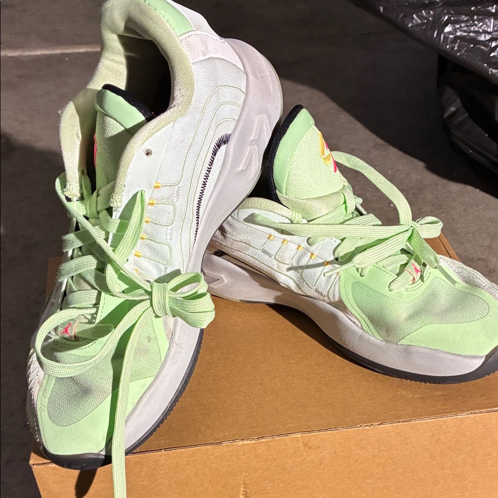 Vibrant Lime Green Kids Sneakers